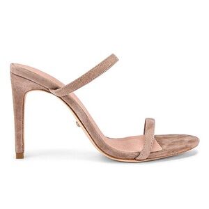 Revolve Raye Nina Heels Tan / Gray Suede